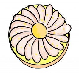 French pastry sketch