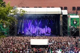 Crowd at the musical performance at the Citadel Music festival in Berlin 