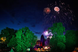 Fireworks at the Citadel Music festival in Berlin
