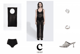 Collage with TANK mesh dress by Esther Perbandt