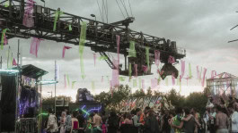 Crowd at a music performance at the Whole festival Berlin