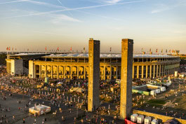 Top view of the LOLLAPALOOZA festival in Berlin