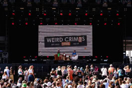 Musical performance at the LOLLAPALOOZA festival in Berlin