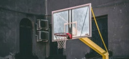 Basketball hoop on the street