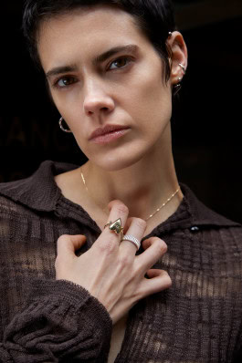 Woman in jewelry by Avgvst Jewelry