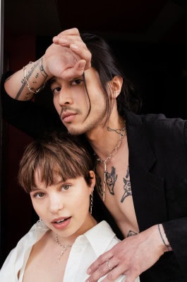 Man and woman in jewelry by Jose Anglada