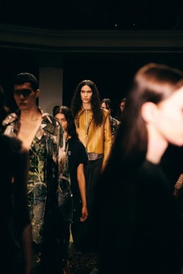 Models from Milk of Lime walk the runway at Berlin Fashion Week