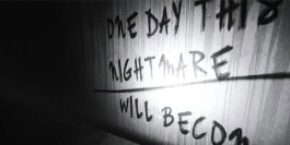 Julia Stoschek Foundation exhibition, still from an animated video in black and white, where