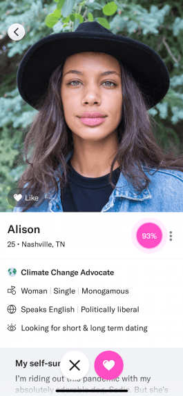 OkCupid Climate Change Badge